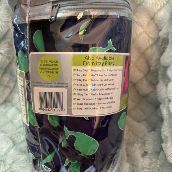 Itsy Ritzy Baby Ritzy Rider Infant Car Seat Cover‎ Reversible - Picture 6 of 9